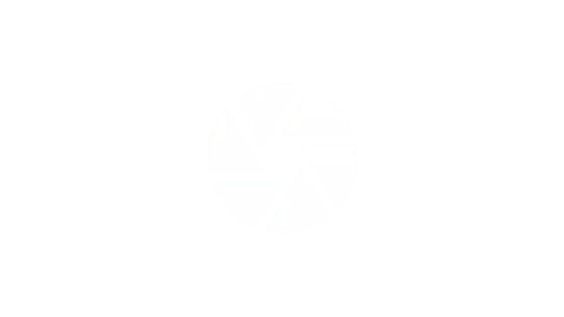 Simbolo de lente de câmera representando a produção de conteúdo